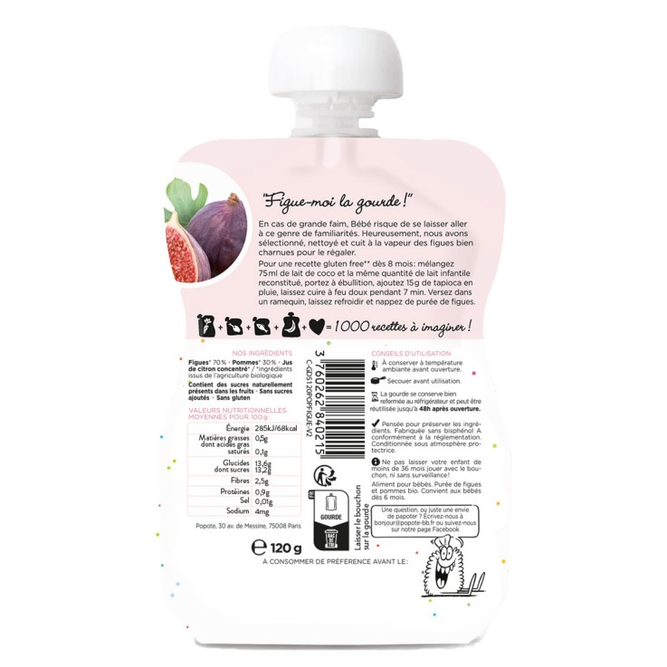 Gourde Repas Bio Figue - 120 g