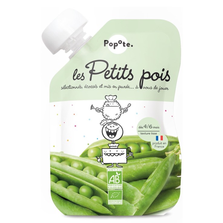 Gourde Repas Bio Petits Pois - 120 g
