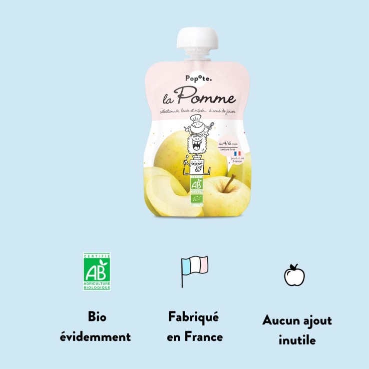 Gourde Repas Bio Pomme - 120 g