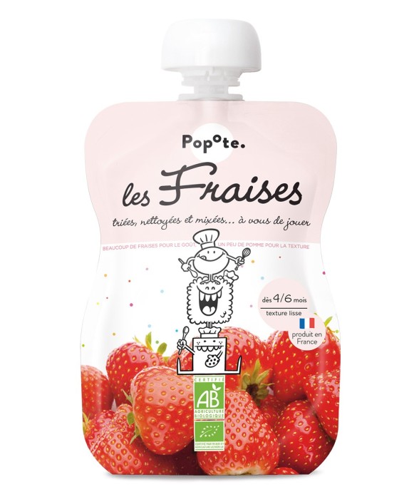 Gourde Repas Bio Fraises -...