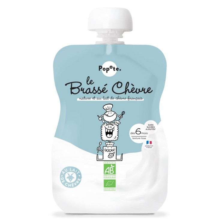 Gourde Repas Bio Brassé Chèvre - 100 g