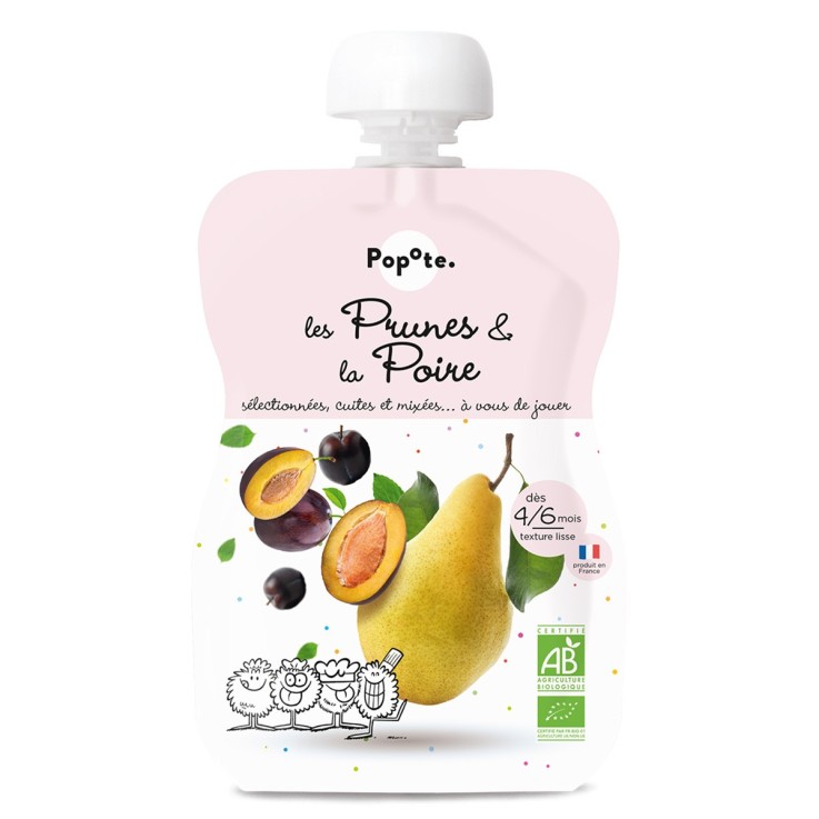 Gourde Repas Bio Prunes et Poire - 120 g