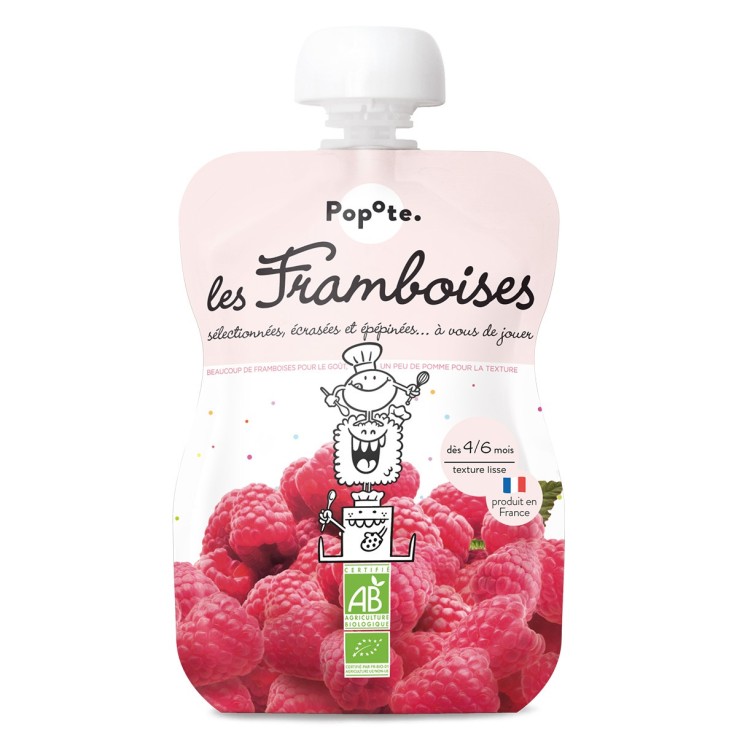 Gourde Repas Bio Framboises - 120 g