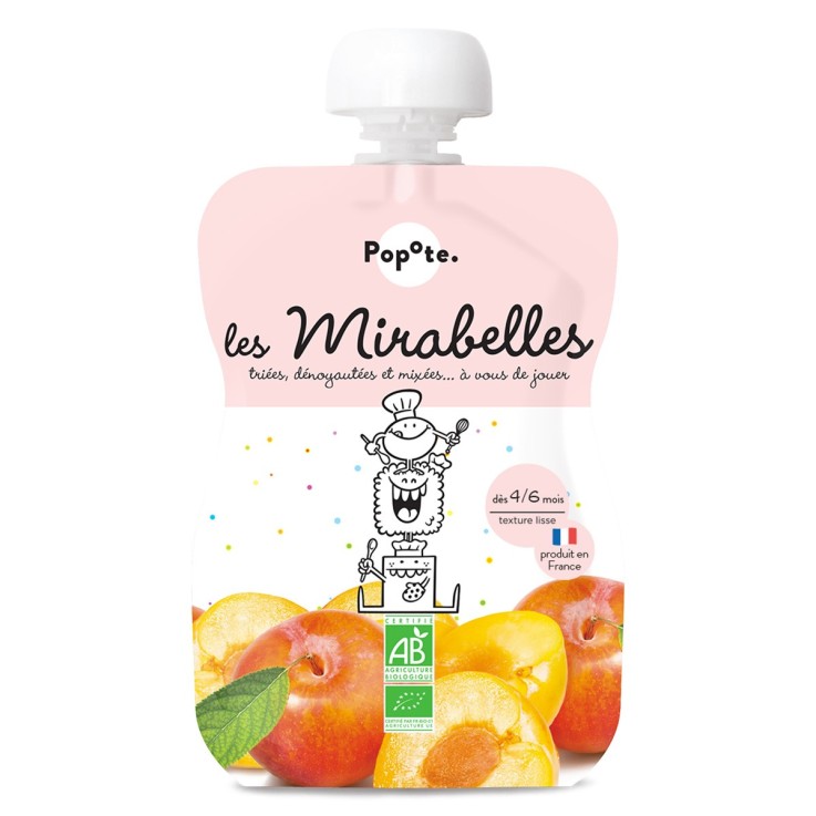 Gourde Repas Bio Mirabelles - 120 g