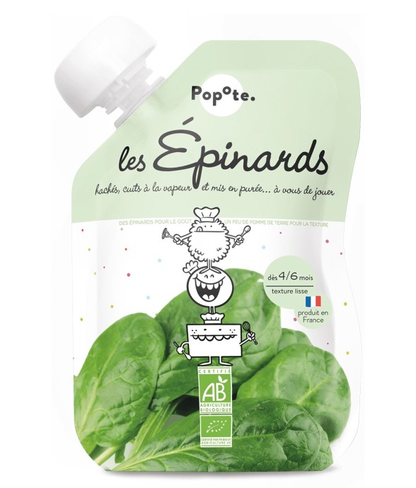 Gourde Repas Bio Epinards -...