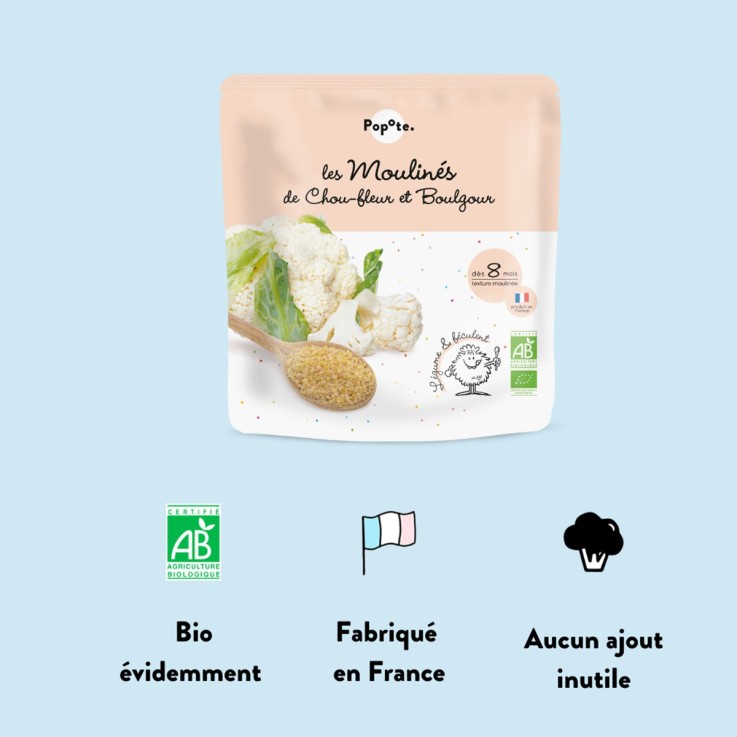 Les Moulinés Chou-fleur et Boulgour - 180 g