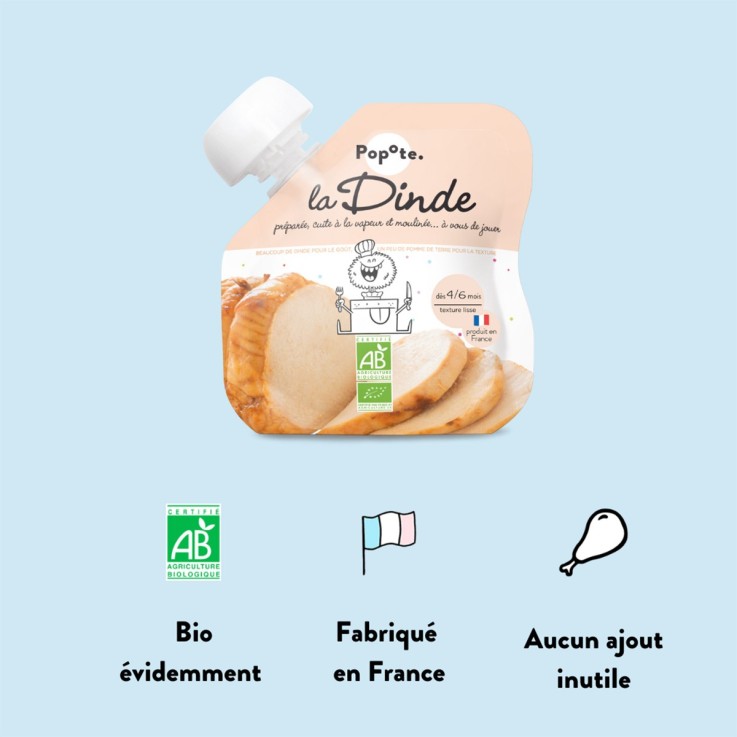 Gourde Repas Bio Dinde - 60 g