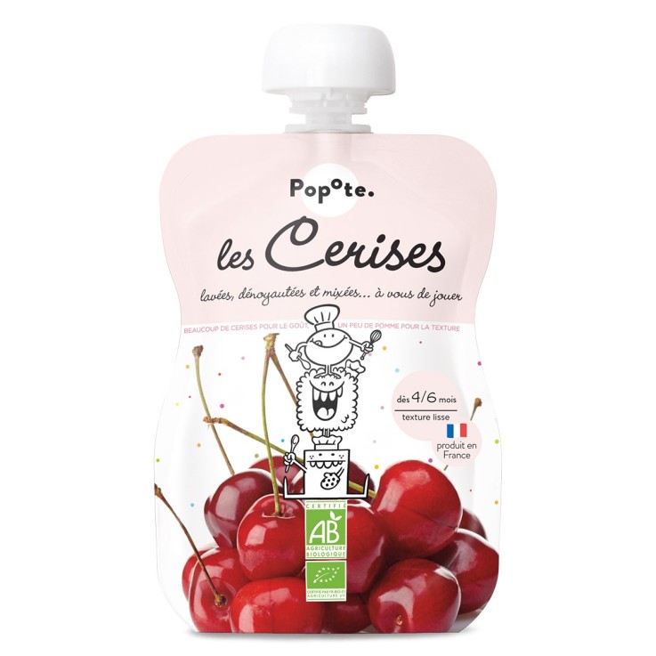 Gourde Repas Bio Cerises - 120 g