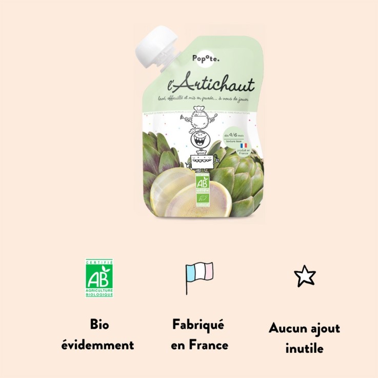 Gourde Repas Bio Artichaut - 120 g