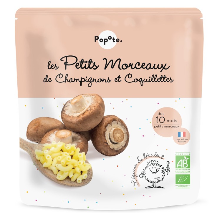 Les Petits Morceaux Champignons et Coquillettes - 190 g