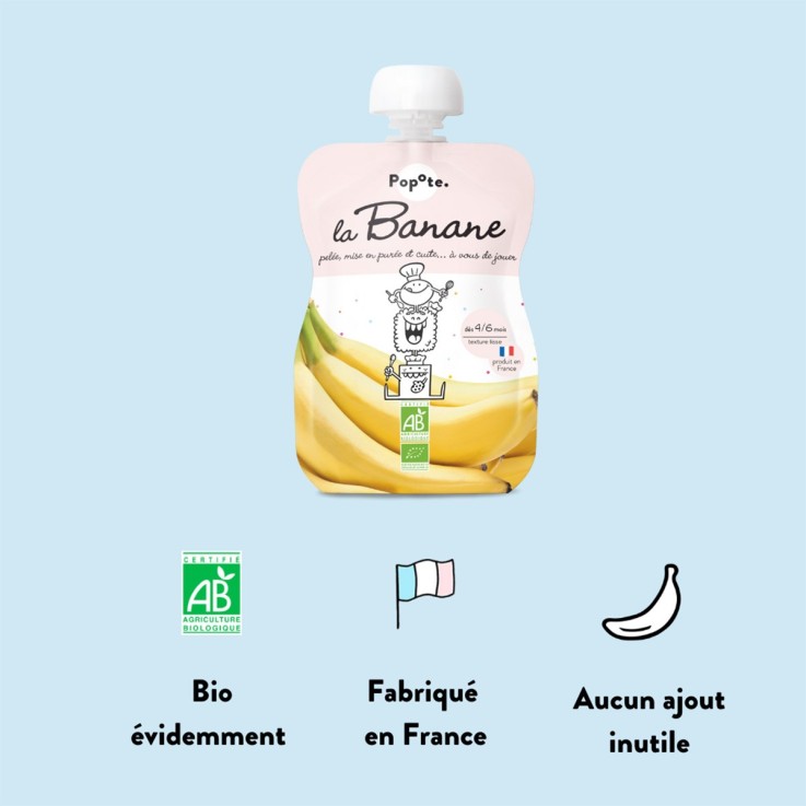 Gourde Repas Bio Banane - 120 g