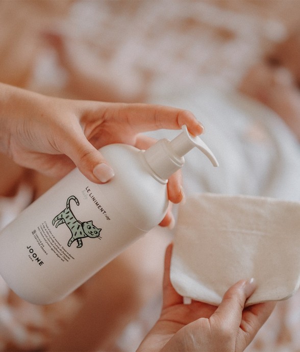 Le liniment bébé à l'huile...