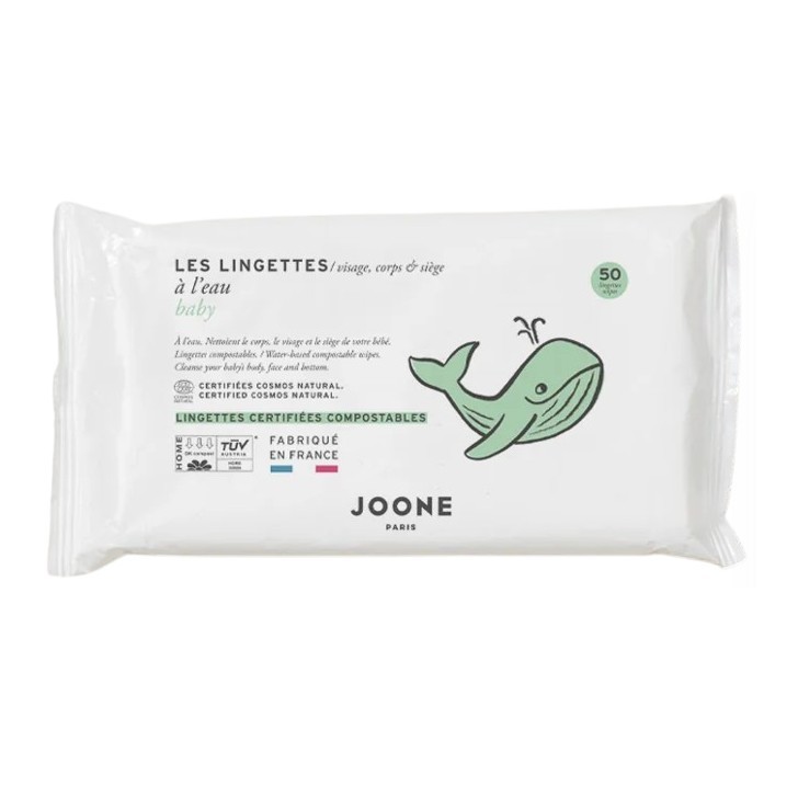 Paquet de 50 Lingettes à l'Eau Compostables