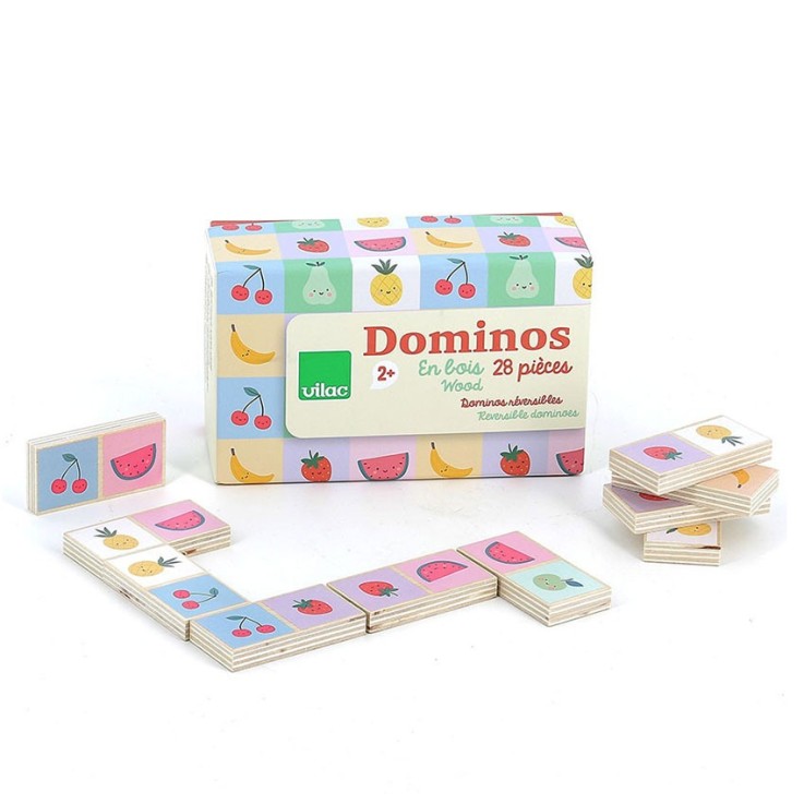 Dominos en Bois Fruits et Légumes - Sarah Betz