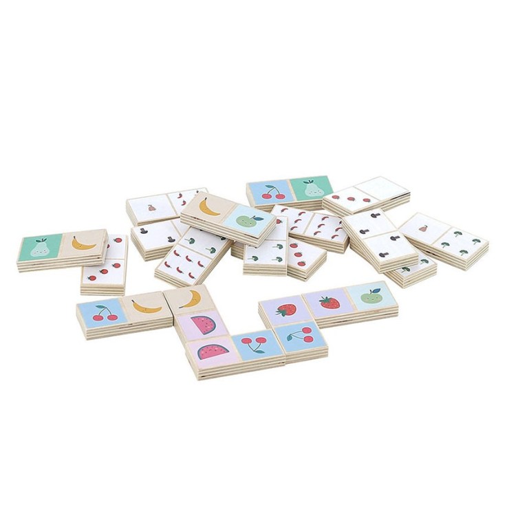 Dominos en Bois Fruits et Légumes - Sarah Betz