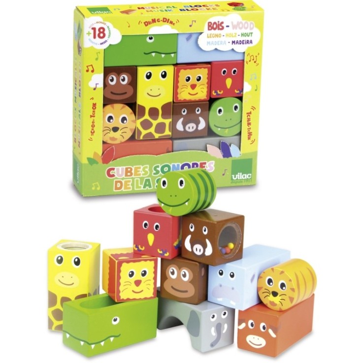 Cubes Sonores Animaux de la Savane