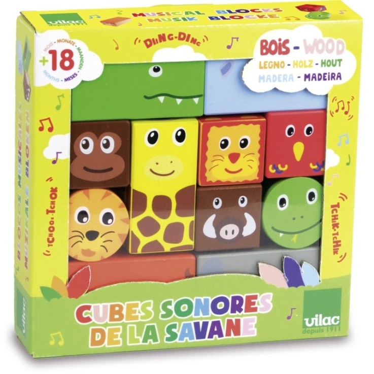 Cubes Sonores Animaux de la Savane
