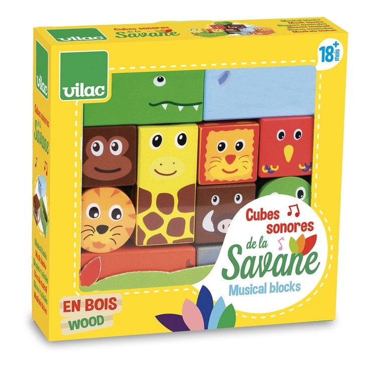 Cubes Sonores Animaux de la Savane