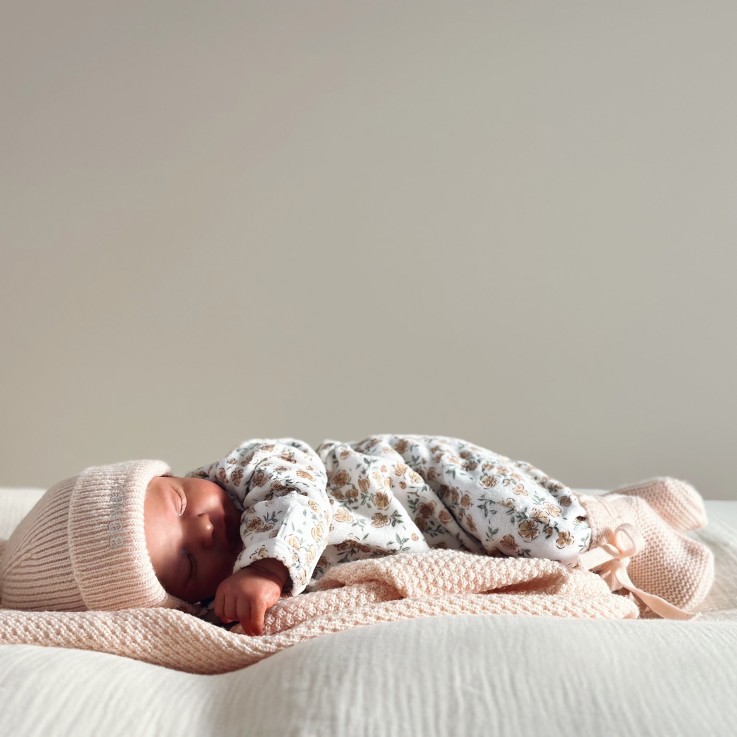 Combinaison Bébé Jour et Nuit Velours Californian Poppy