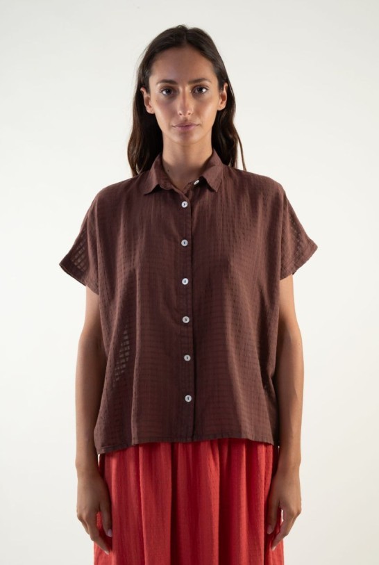 Chemise Will Mustang Marron en Coton