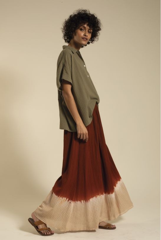 Chemise Will Military Kaki en Coton
