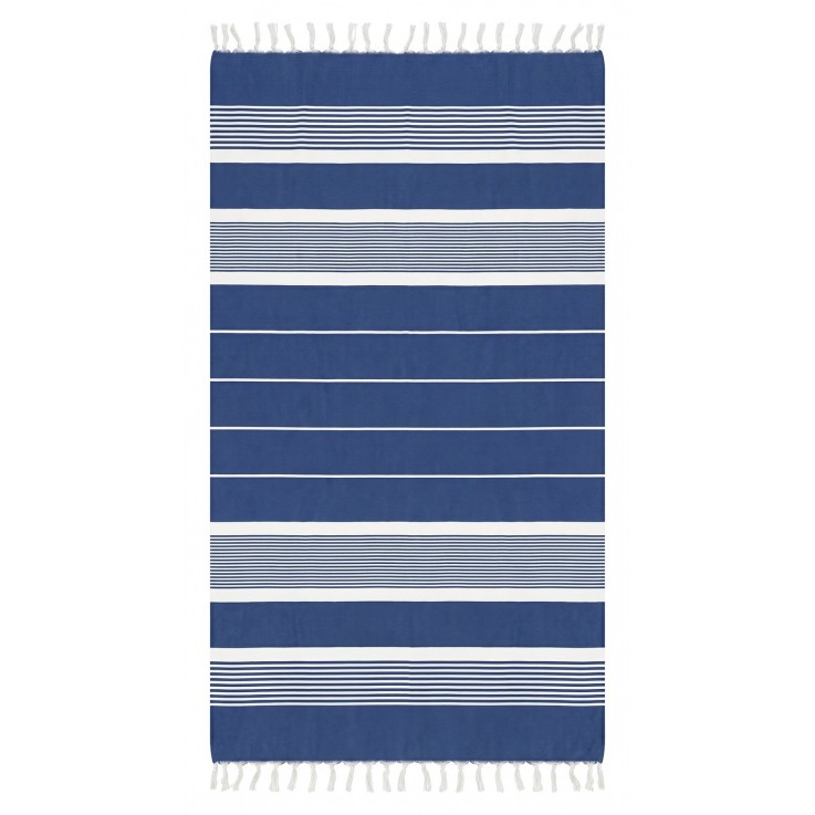 Fouta serviette plage anti sable coton recyclé 1x2 m Moorea