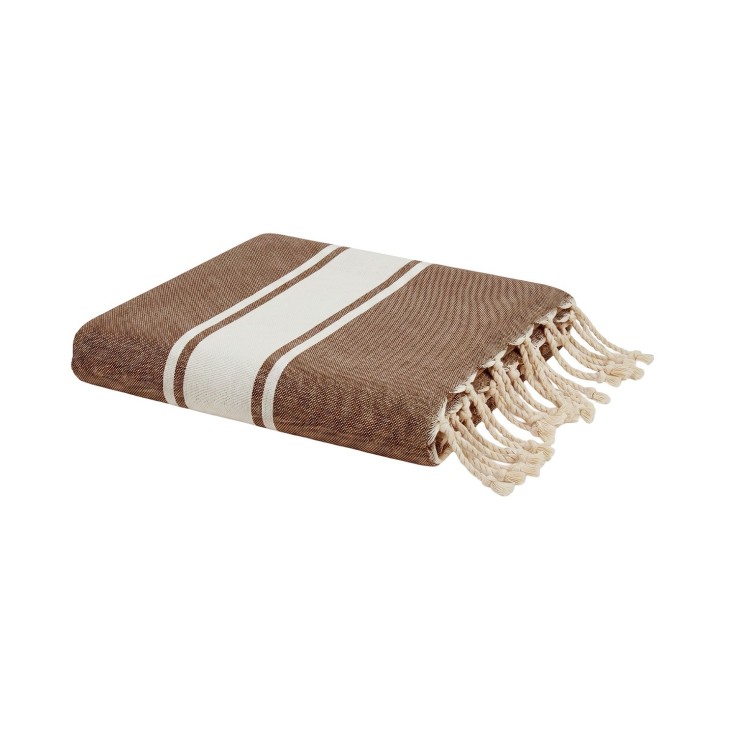 Fouta serviette plage anti sable coton recyclé 1x2 m Koh Lipe