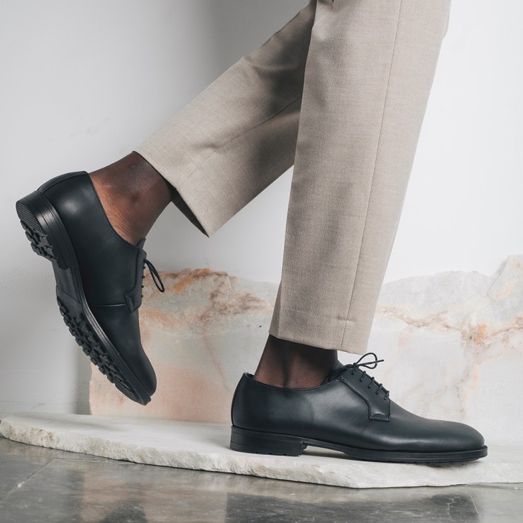 Chaussures Derby Véganes pour Homme Mikel Noir