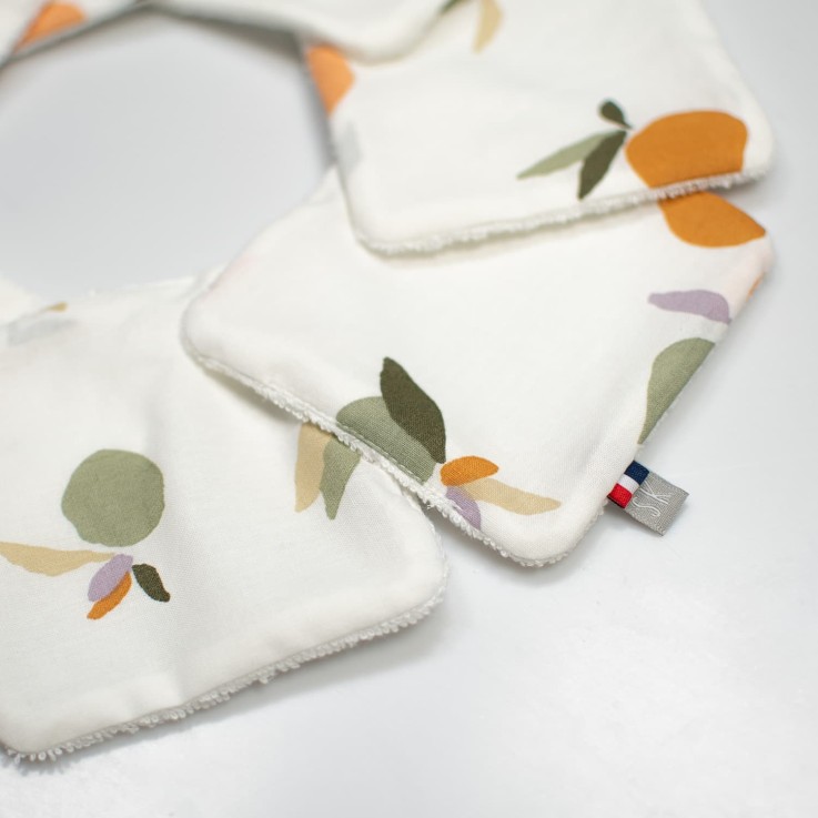 Lingettes bébé lavables 8 pièces, Clem