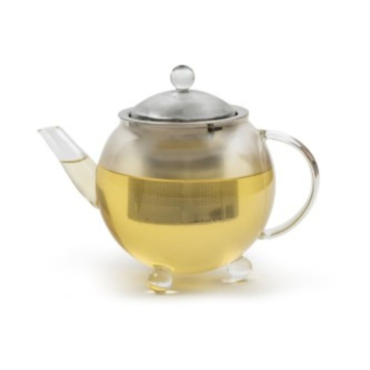 Théière en verre borosilicate 0.5 L avec filtre inox