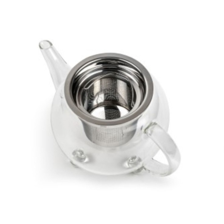 Théière en verre borosilicate 0.5 L avec filtre inox