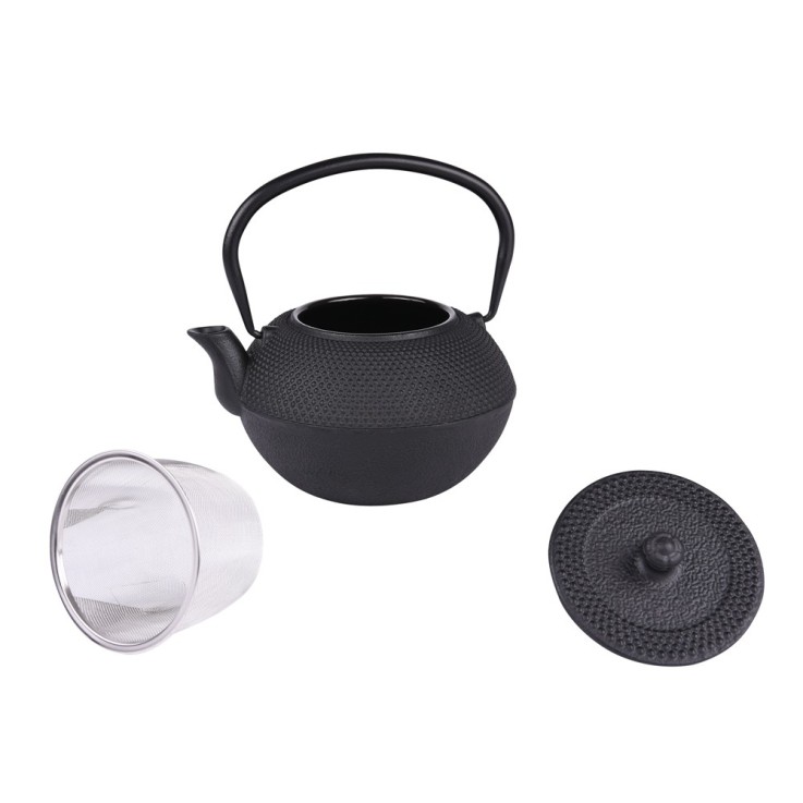Théière en fonte avec filtre inox 1.2 l Asia noire en fonte émaillée