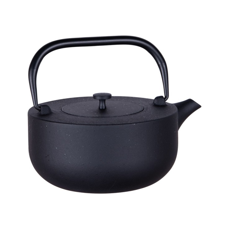 Théière en fonte Fuji 1,2 L noir en fonte émaillée