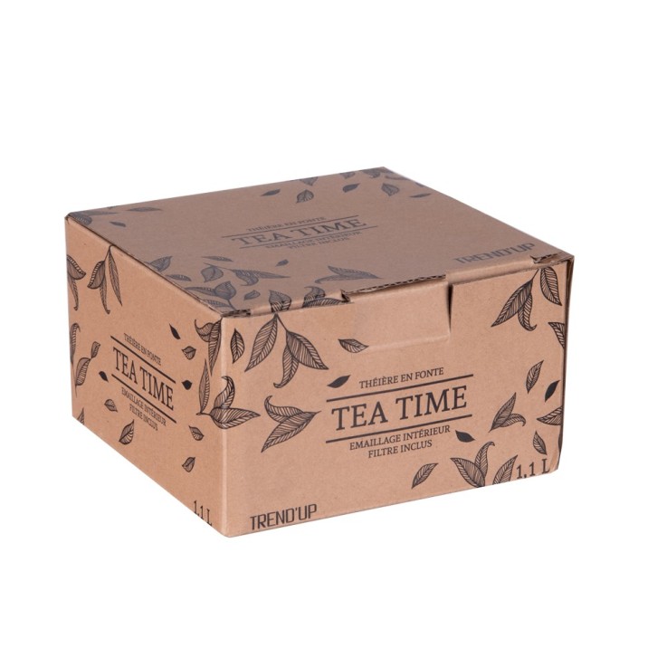 Théière en fonte Fuji 1,2 L noir en fonte émaillée