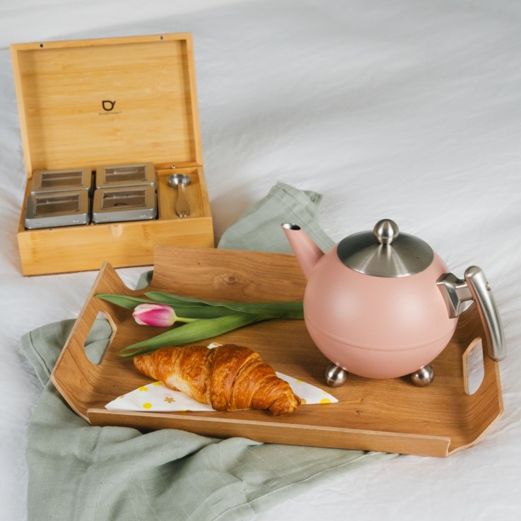 Plateau de service en bois taille M