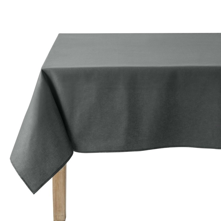 Nappe rectangulaire unie en coton, traitée Teflon, CAMBRAI