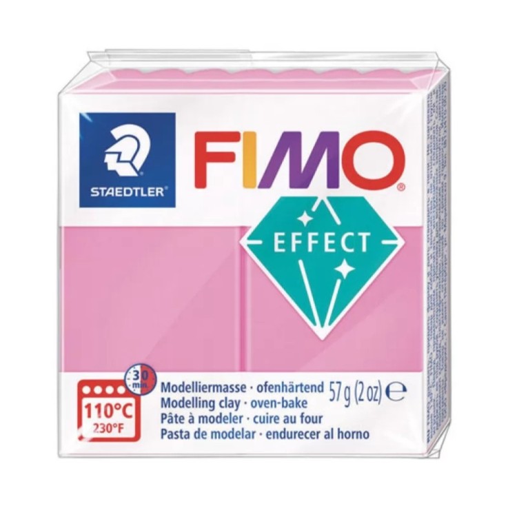 Pâte FIMO - Rose Fluo 201