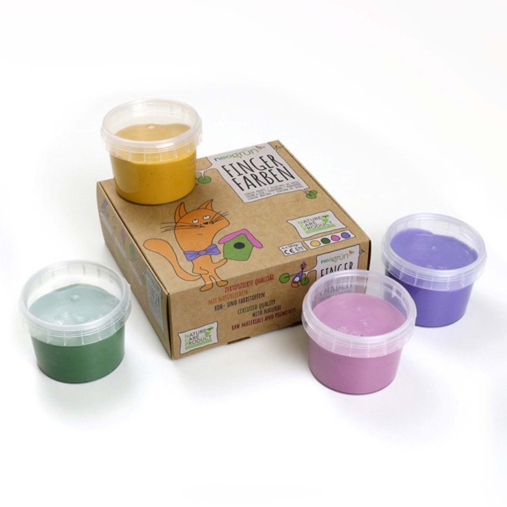 Set de peinture à doigts "Luka" vegan naturelle et bio