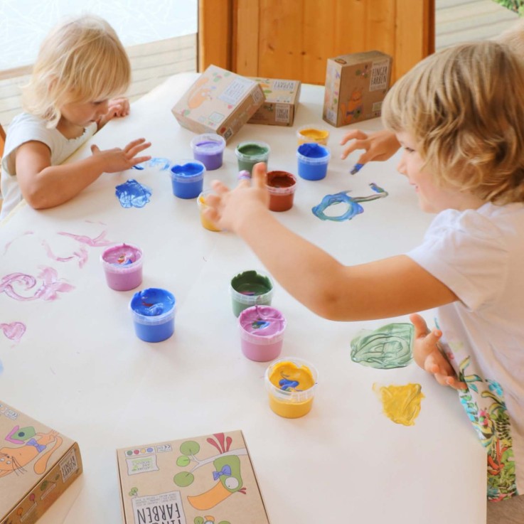 Set de peinture à doigts "Luka" vegan naturelle et bio