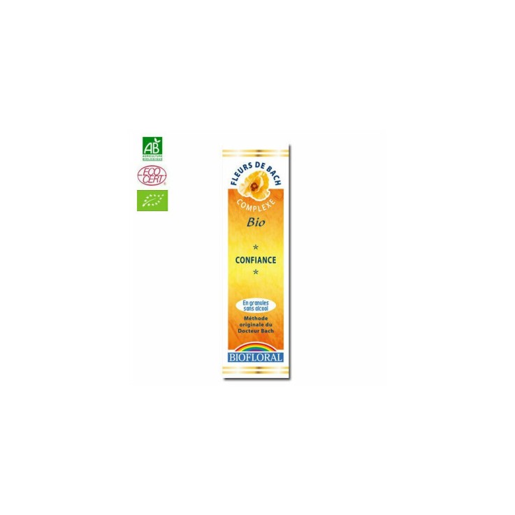 Confiance bio - Complexe n°6 Fleurs de Bach sans alcool granules 10g