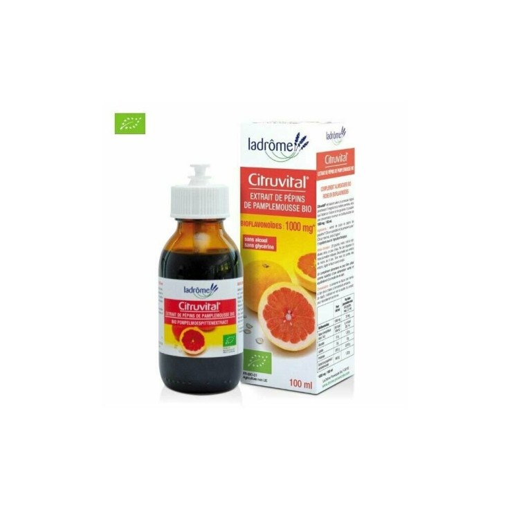 Citruvital 1000mg Extrait pépins de pamplemousse bio 100ml