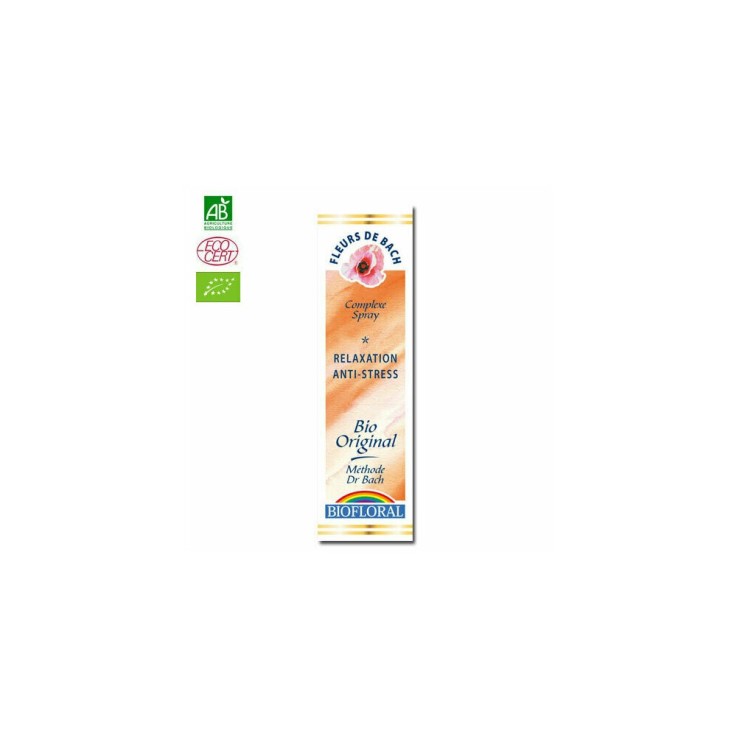 Relaxation - Complexe n°9 Fleurs de Bach bio Spray 20ml