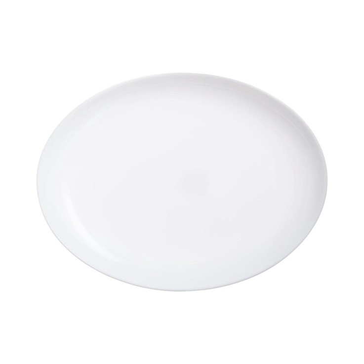 Plat blanc 33 x 25 cm -DIWALI