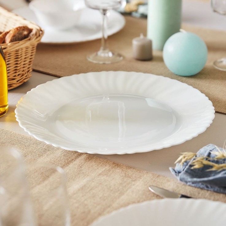 Plat blanc 30 cm -FESTON