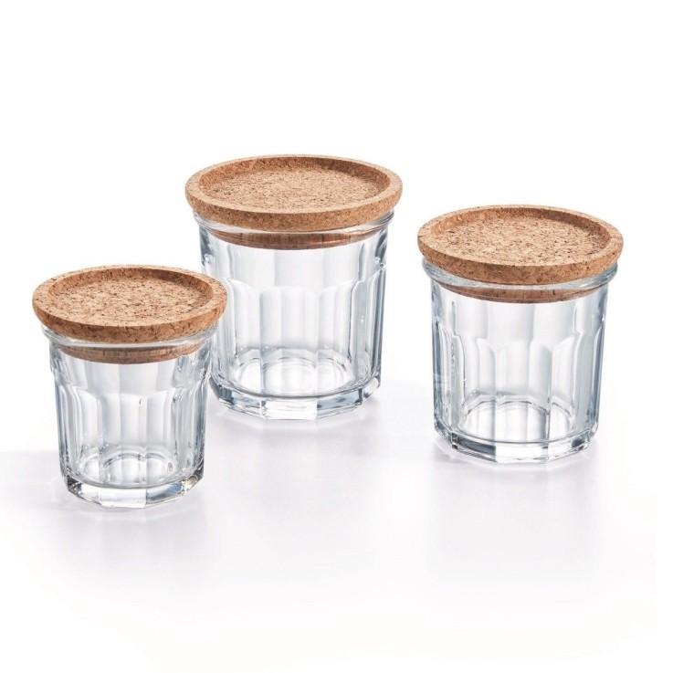 Lot de 3 pots à épices -STORING BOX CORK