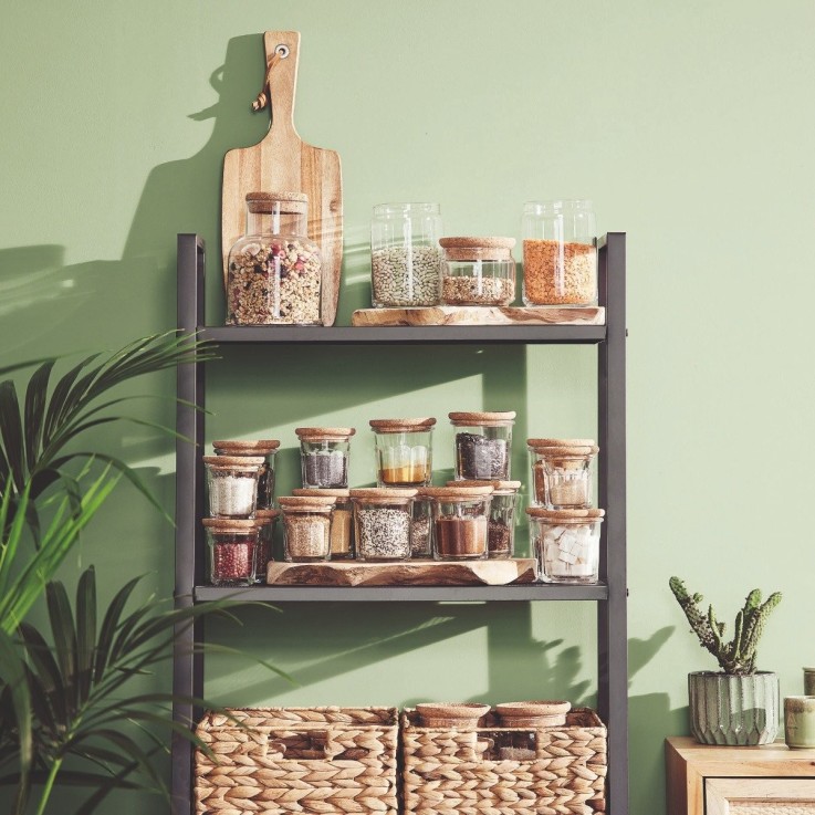 Lot de 3 pots à épices -STORING BOX CORK