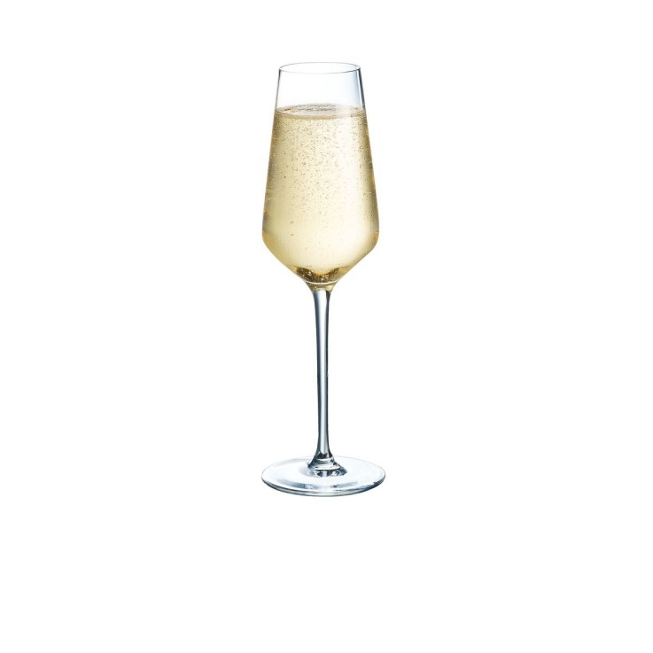 6 flûtes à Champagne 21cl Ultime -  Verre ultra transparent moderne