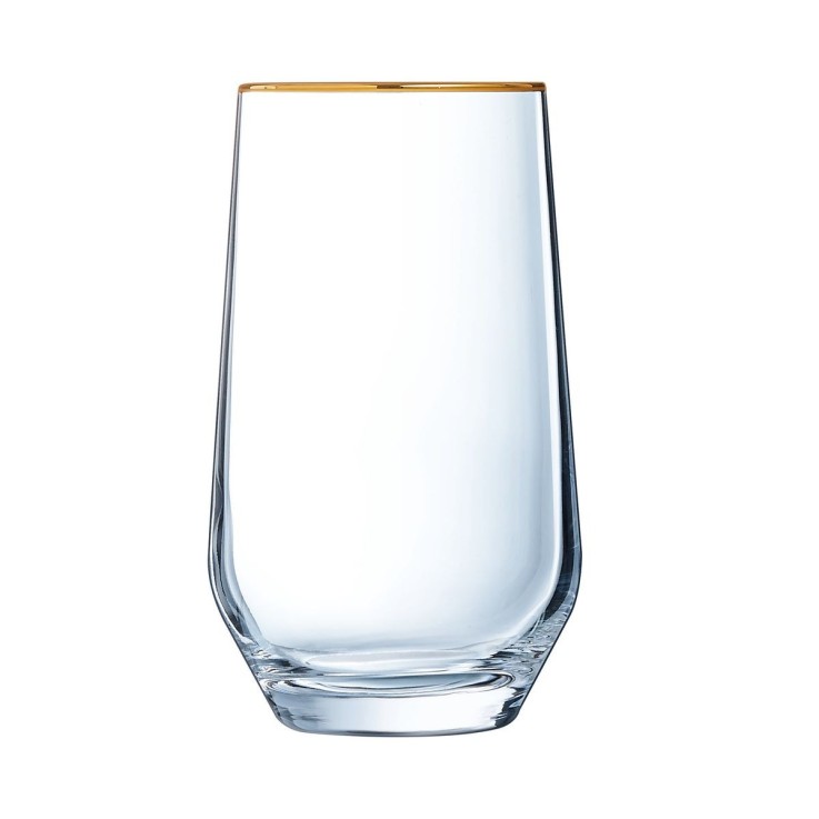 4 verres à eau 40 cl Ultime Bord Or