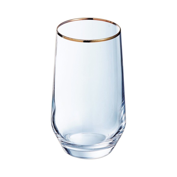 4 verres à eau 40 cl Ultime Bord Or