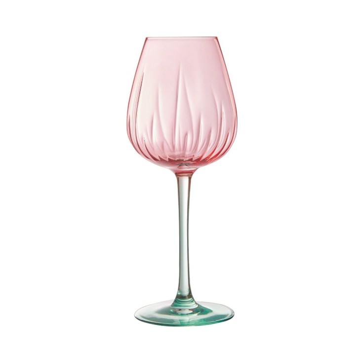 4 verres à pied colorés 47cl Spring